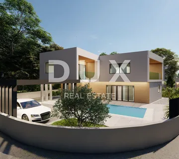 ISTRA, POMER - Moderna novogradnja u ROH BAU fazi s pogledom na more - cover