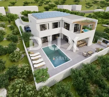 OTOK PAG, GRAD PAG - Villa sa bazenom u izgradnji - cover