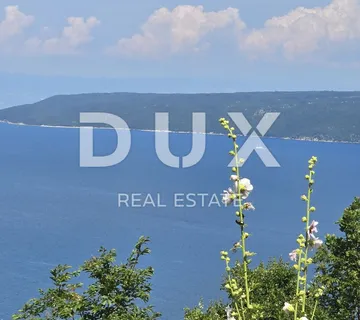 ISTRA, RABAC, OKOLICA - Građevinsko zemljište s prekrasnim pogledom na more, idealno za gradnju dvije vile - cover