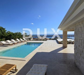 CRIKVENICA, JADRANOVO - Luksuzna kamena villa s grijanim bazenom  - cover