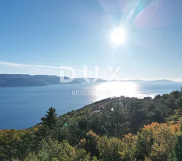 OPATIJA, BRSEČ, NAČINOVIĆI- građevinsko zemljište 543m2 s projektom za villu i s panoramskim pogledom na more  - cover