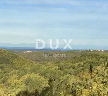 ISTRA, GROŽNJAN - Neometan pogled na more! Građevinsko zemljište s projektom - cover