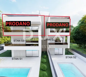 ZADAR, SUKOŠAN - Novogradnja! Impresivan stan sa zadivljujućim pogledom na more! S4 - cover