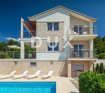 OPATIJA - prekrasna vila s bazenom za dugoročni najam, panoramski pogled na more i okružena zelenilom - cover
