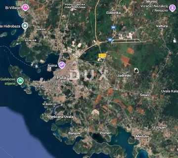 PULA, VALTURA - građevinsko zemljište 32.662 m2 poslovne namjene! PRILIKA! - cover