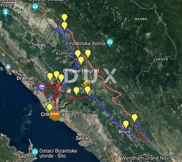 CRIKVENICA, BRIBIR - građevinsko zemljište s pogledom na more - cover