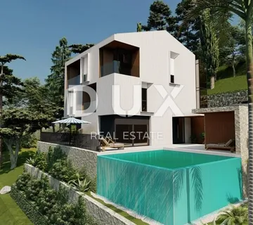 OPATIJSKA RIVIJERA – atraktivno zemljište s građevinskom dozvolom blizu mora s panoramskim pogledom - cover