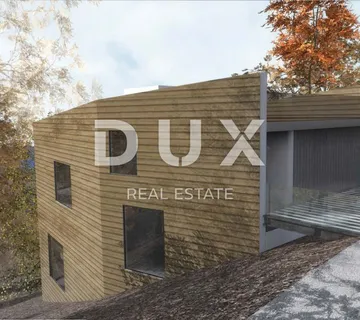 GORSKI KOTAR, FUŽINE - jedinstven projekt u srcu Gorskog kotara, građevinsko zemljište 2140 m2 s projektom za vilu, prilika za investiciju! - cover