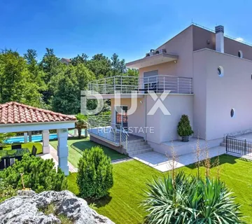 OPATIJA, POBRI - veća privatna kuća s bazenom u blizini Opatije, garaža, za zimski najam - cover