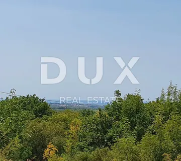 ISTRA, KAŠTELIR - Prostrano poljoprivredno zemljište s pogledom na more - cover