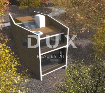 GORSKI KOTAR, FUŽINE - jedinstven projekt u srcu Gorskog kotara, građevinsko zemljište 2140 m2 sa projektom za vilu, prilika za investiciju! - cover