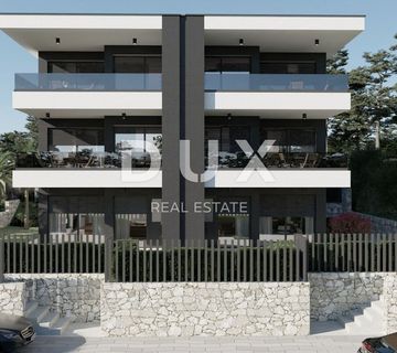OTOK KRK, OMIŠALJ - Novogradnja, 2S+DB, parking, pogled na more - cover