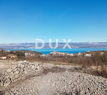 OTOK KRK, VRBNIK - PRILIKA za investiciju - Građevinsko zemljište s panoramskim pogledom - 260€/m2!! - cover