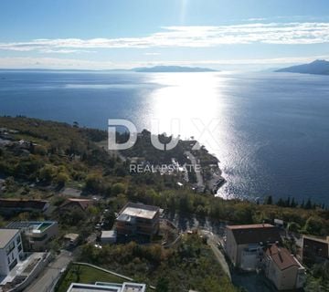 OPATIJA, PAVLOVAC- građevinsko zemljište 1420 m2 s panoramskim pogledom na more za stambenu zgradu-stanove-apartmane/ obiteljsku kuću/ kuću za iznajmljivanje - odmor s bazenom - cover