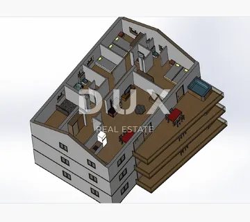 KASTAV, CENTAR- građevinsko zemljište 805m2 S GRAĐEVNOM DOZVOLOM!!! s pogledom na more za stambenu zgradu – stanove/apartmane/  obiteljsku villu ili villu za iznajmljivanje - odmor s bazenom - cover