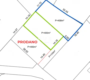 ZADAR, PRIDRAGA - Građevinsko zemljište s pogledom na Velebit!  - cover