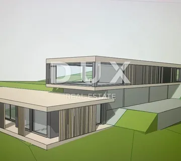 ISTRA, RABAC - Zemljište s predivnim pogledom i dozvolom - cover