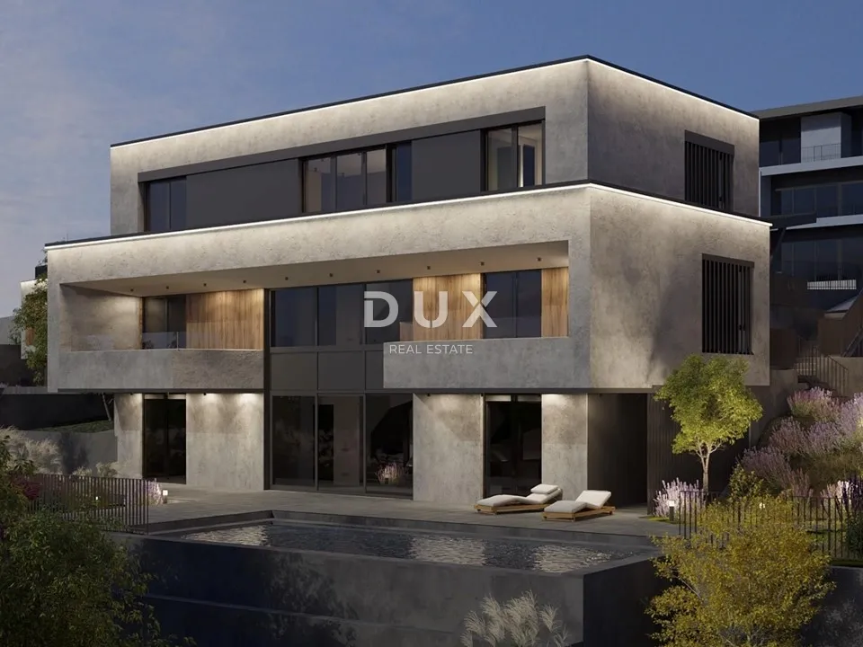 OPATIJA, CENTAR - impozantna vila iznad centra Opatije s panoramskim pogledom na more i velikom okućnicom  - cover