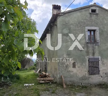 ISTRA, GRAČIŠĆE - Samostojeća kamena kuća za renovaciju s pogledom - cover