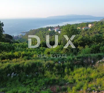 OPATIJA, IČIĆI – zemljište za kuću s bazenom, s građevinskom dozvolom i prekrasnim pogledom na more - cover