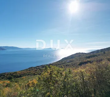 OPATIJA, BRSEČ, PLOMIN - poljoprivredno zemljište 3100m2 s panoramskim pogledom na more  - cover