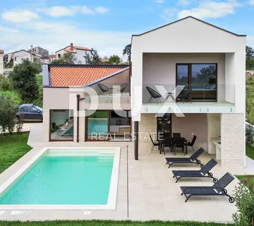 ISTRA, KRNICA - Moderna vila s romantičnim pogledom na more i otoke - cover