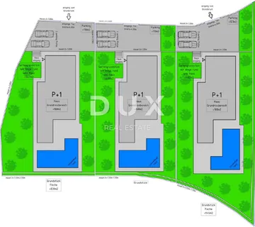 OTOK KRK, GRAD KRK - Građevinsko zemljište sa 3 vile u izgradnji - cover