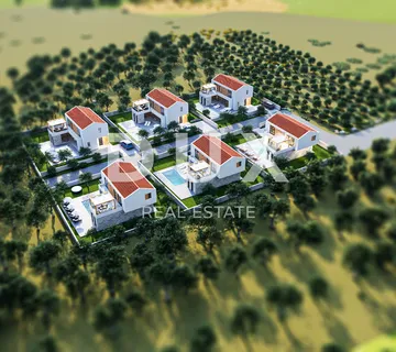 ZADAR, RTINA - Projekt s dozvolama za gradnju 6 luksuznih vila - cover