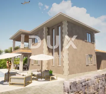 OTOK KRK, VRBNIK (okolica) - Roh-bau kuća na mirnoj lokaciji - cover