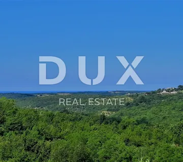 ISTRA, GROŽNJAN - Građevinsko zemljište 1237m2 sa predivnim pogledom na more - cover