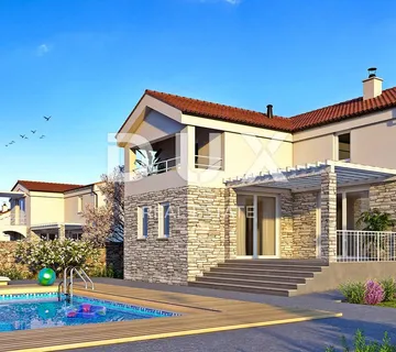 ISTRA, RABAC - Zemljište s građevinskom dozvolom i pogledom na more - cover