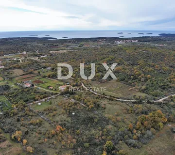 ISTRA, ROVINJ Poljoprivredno zemljište s ucrtanim objektom 2,5 km od mora! - cover