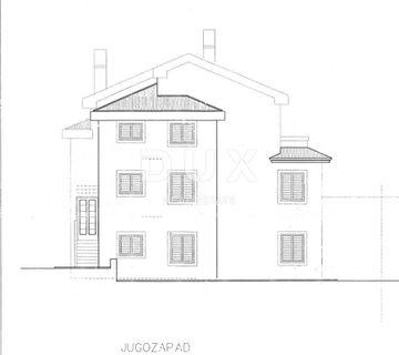 OPATIJA, POBRI - započeta gradnja 100m2 S GRAĐEVNOM DOZVOLOM!!! + okućnica 1200m2 - cover