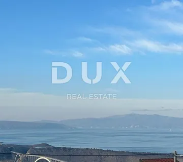 KRALJEVICA, ŠMRIKA - građevinsko zemljište 881 m2 sa projektnom dokumentacijom za villu, pogled, prilika! - Šmrika, Kraljevica