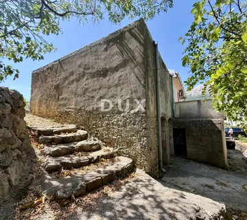 Otok Krk, Bašćanska draga, starina, kuća, 55 m2, potencijal, investicija - Draga Bašćanska, Baška