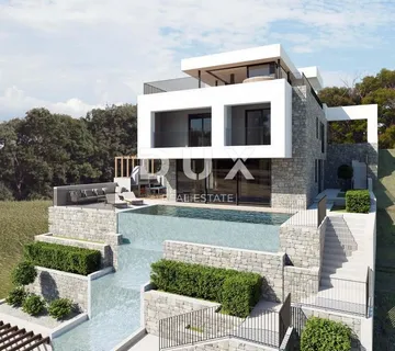 Opatija, centar, moderna vila, 300 m2, okućnica 1179 m2