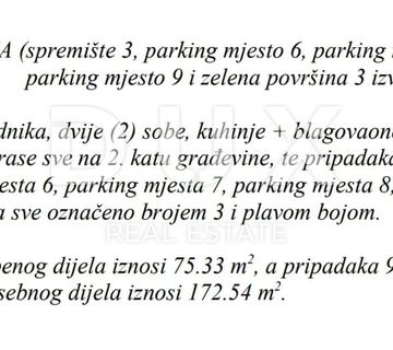 MATULJI, JUŠIĆI, JURDANI- stan 2. kat 87,74 m2 u novogradnji DB+2S s okućnicom  - cover