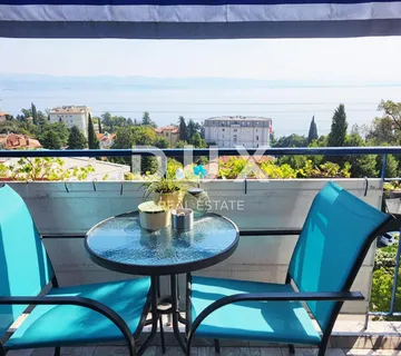 OPATIJA, LOVRAN - izuzetan panoramski pogled, 2S +DB, 200 metara od mora