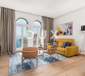 OPATIJA, CENTAR – luksuzna etaža povijesne vile u središtu Opatije s prekrasnim pogledom na more