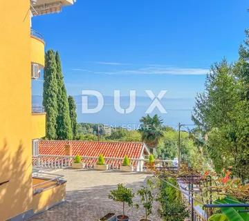OPATIJA, IKA - dvoetažni stan s panoramskim pogledom na more na mirnoj lokaciji - Oprić, Opatija