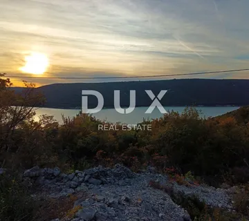 ISTRA, RABAC - Prostrano građevinsko zemljište s pogledom na more - cover