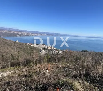 OPATIJA ,KOLAVIĆI- građ. zemljište, 1017 m2, PANORAMSKI POGLED NA MORE!!! - Veprinac, Opatija
