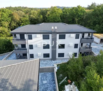 MATULJI, JUŠIĆI, JURDANI- stan 2. kat 83,43 m2 u novogradnji DB+2S s okućnicom - Jušići, Matulji