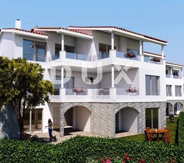 OPATIJA, JUŠIĆI - započeta gradnja 1250m2 na zemljištu od 1330m2 s pogledom na more - Jušići, Matulji