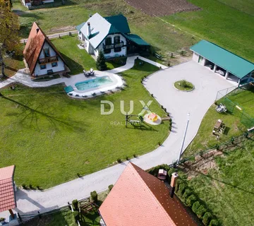 OGULIN, JASENAK - Planinsko imanje s dvije kuće, bazenom i turističkim potencijalom, Bjelolasica - Jasenak, Ogulin