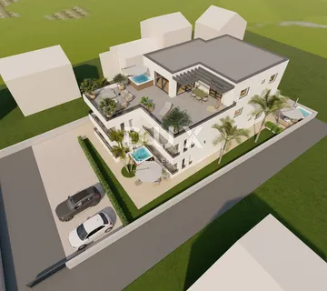 ZADAR, PRIVLAKA - Novogradnja na katu 200 m od plaže! S3