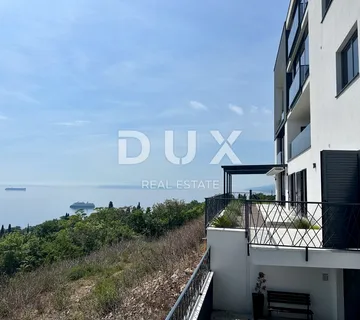 OPATIJA, VOLOSKO – udoban stan za dugoročni najam s parkingom i pogledom na more s terase