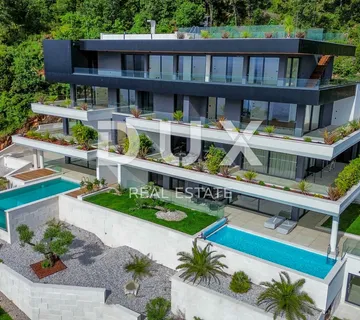 OPATIJA, CENTAR - ekskluzivan apartman s garažom u luksuznoj novogradnji iznad centra Opatije, POGLED!