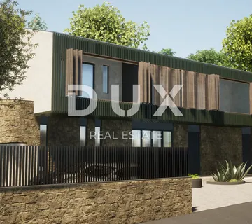 LABIN, SVETA MARINA- građevinsko zemljišto 435m2 sa starom kućom, s pogledom na more i idejnim projektom - cover