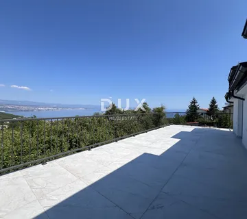 Opatija, Lovran, trosoban stan, 80 m2, dvije terase, pogled na more